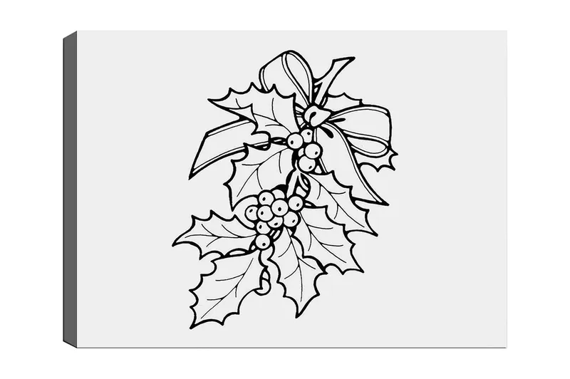 Dekorativ Canvasbillede 30x40 cm, Hvid|Sort