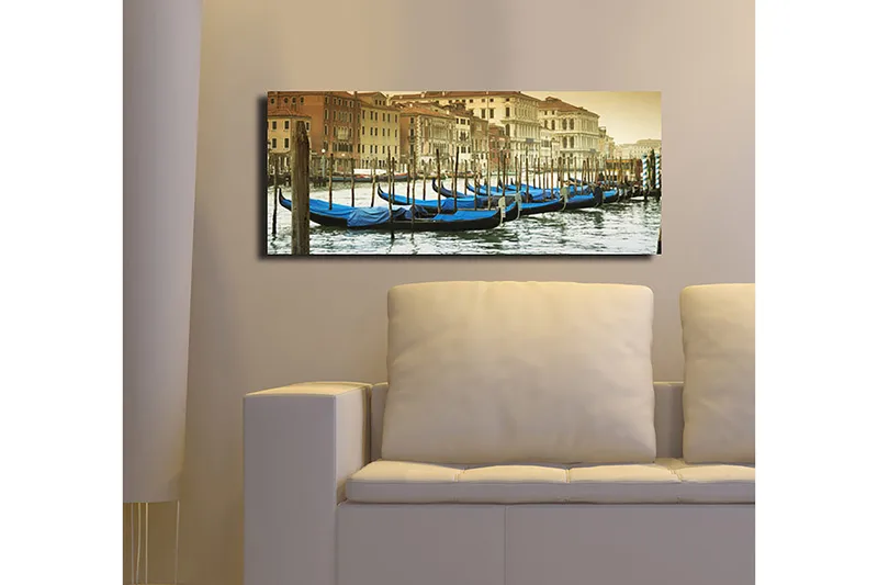 Dekorativ Canvasbillede 30x70 cm - Flerfarvet - Boligtilbehør - Billeder & kunst - Billeder på lærred