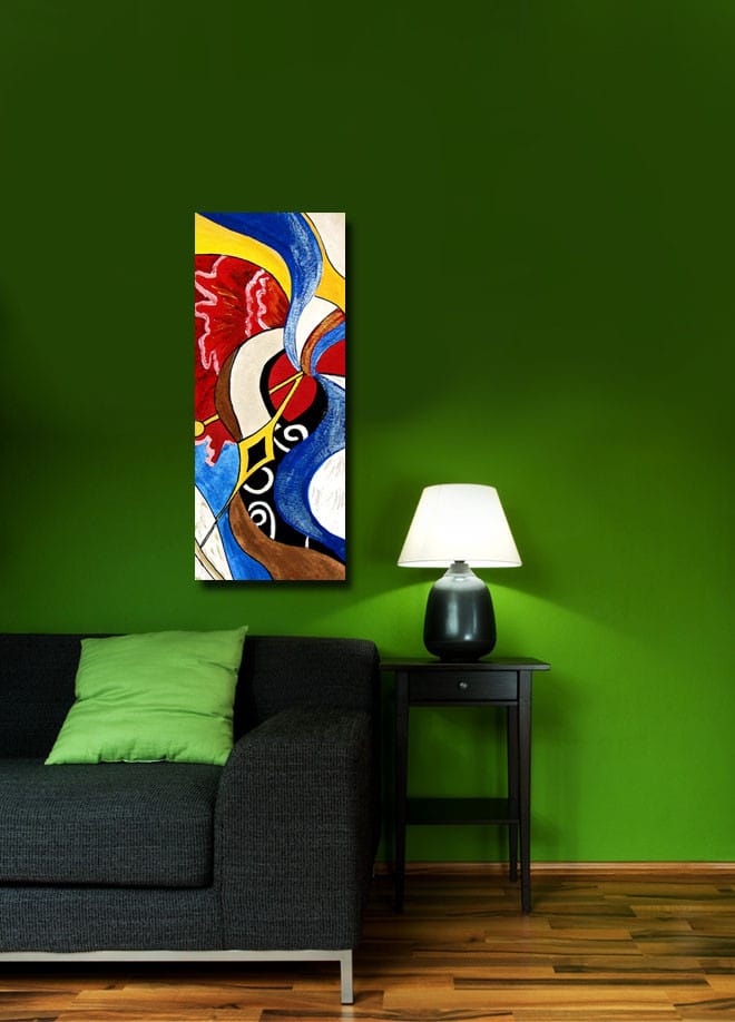 Dekorativ Canvasbillede 30x70 cm - Flerfarvet - Boligtilbehør - Billeder & kunst - Billeder på lærred
