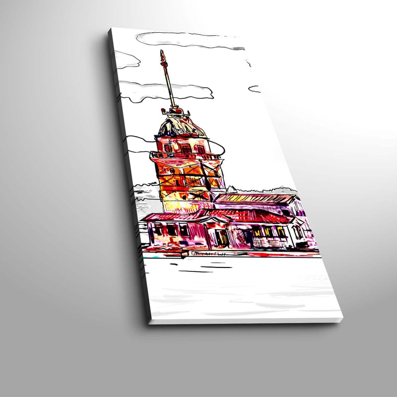 Dekorativ Canvasbillede 30x70 cm - Flerfarvet - Boligtilbehør - Billeder & kunst - Billeder på lærred