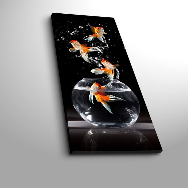 Dekorativ Canvasbillede 30x70 cm - Flerfarvet - Boligtilbehør - Billeder & kunst - Billeder på lærred