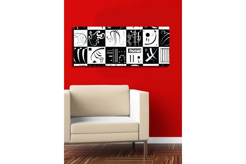 Dekorativ Canvasbillede 30x70 cm, Flerfarvet