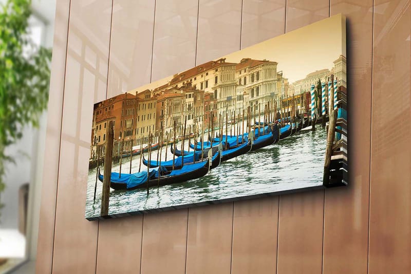 Dekorativ Canvasbillede 30x70 cm - Flerfarvet - Boligtilbehør - Billeder & kunst - Billeder på lærred