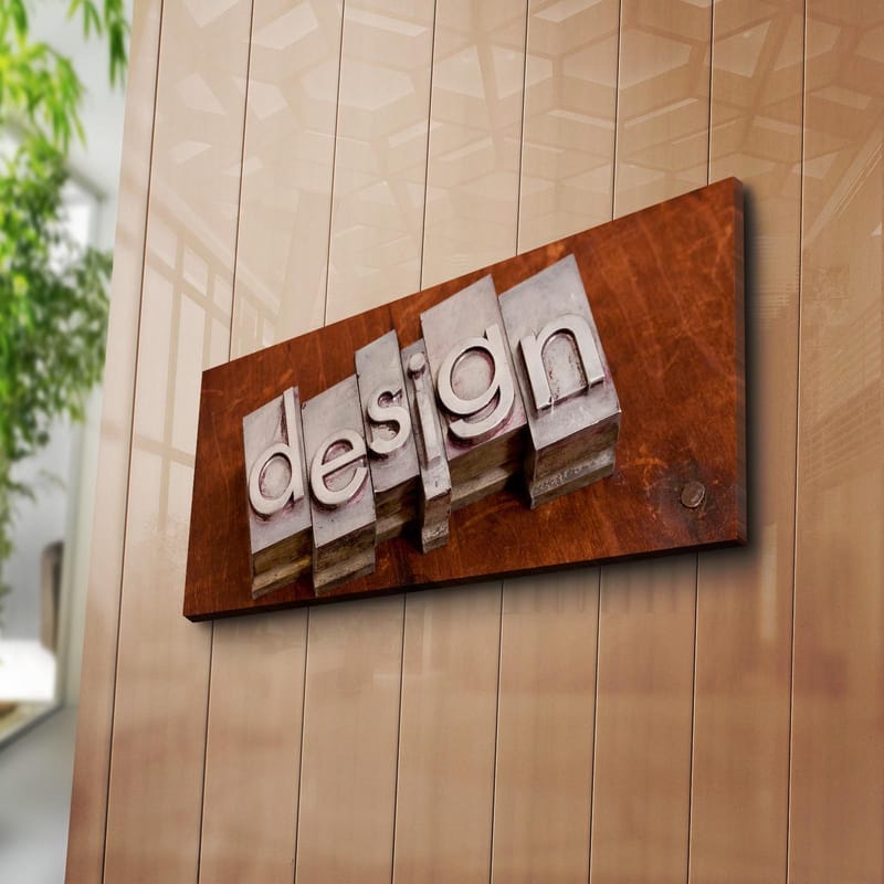 Dekorativ Canvasbillede 30x70 cm - Flerfarvet - Boligtilbehør - Billeder & kunst - Billeder på lærred