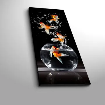 Dekorativ Canvasbillede 30x70 cm - Flerfarvet - Boligtilbehør - Billeder & kunst - Billeder på lærred