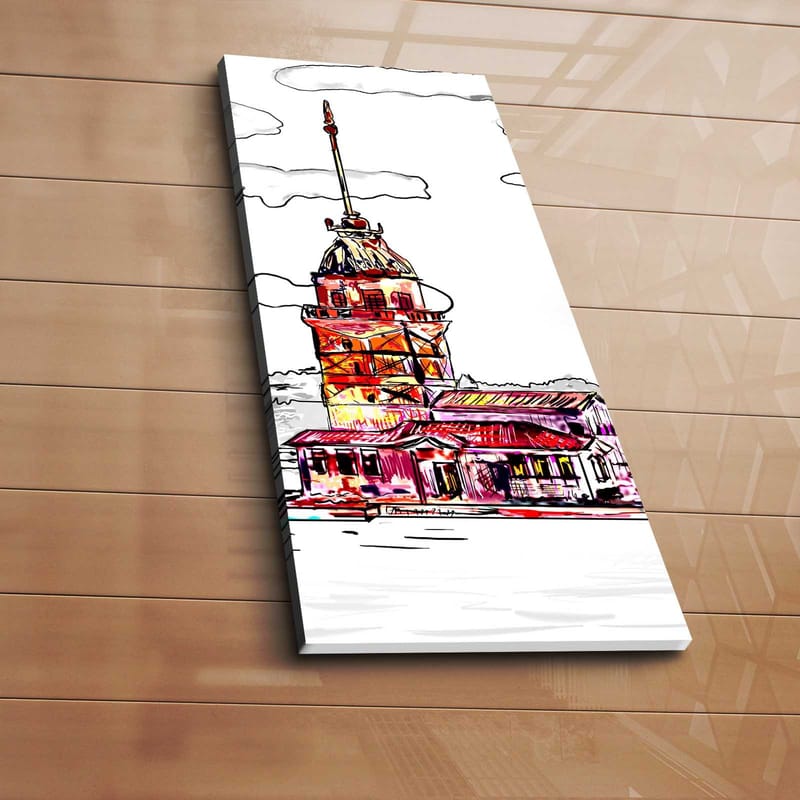 Dekorativ Canvasbillede 30x70 cm - Flerfarvet - Boligtilbehør - Billeder & kunst - Billeder på lærred