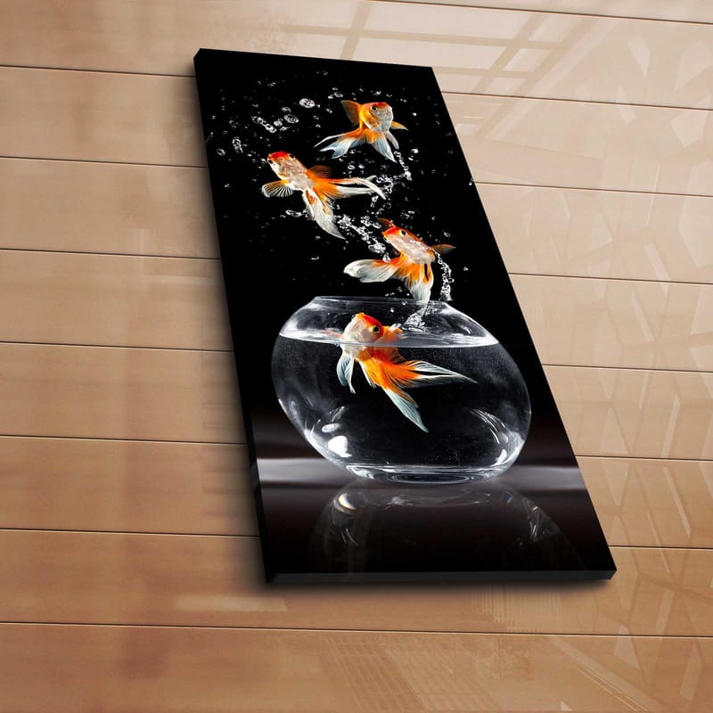 Dekorativ Canvasbillede 30x70 cm - Flerfarvet - Boligtilbehør - Billeder & kunst - Billeder på lærred