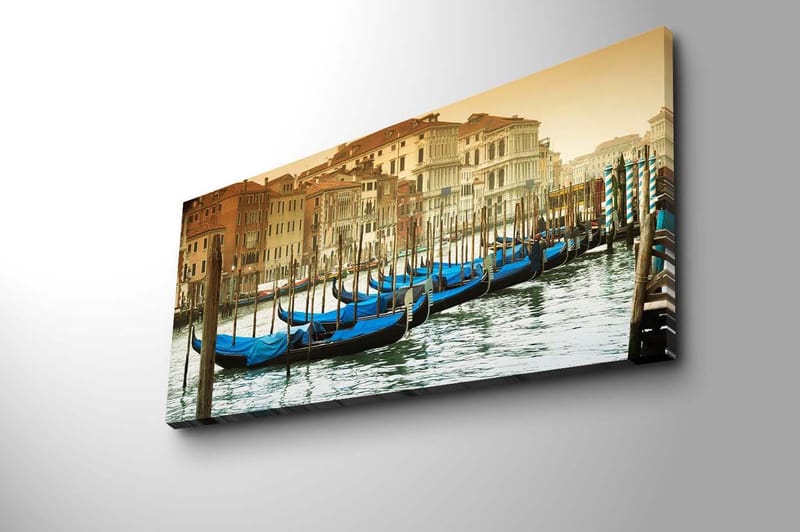 Dekorativ Canvasbillede 30x70 cm - Flerfarvet - Boligtilbehør - Billeder & kunst - Billeder på lærred