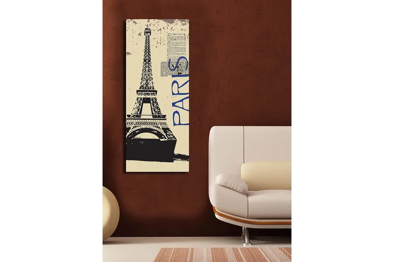 Dekorativ Canvasbillede 30x70 cm - Flerfarvet - Boligtilbehør - Billeder & kunst - Billeder på lærred