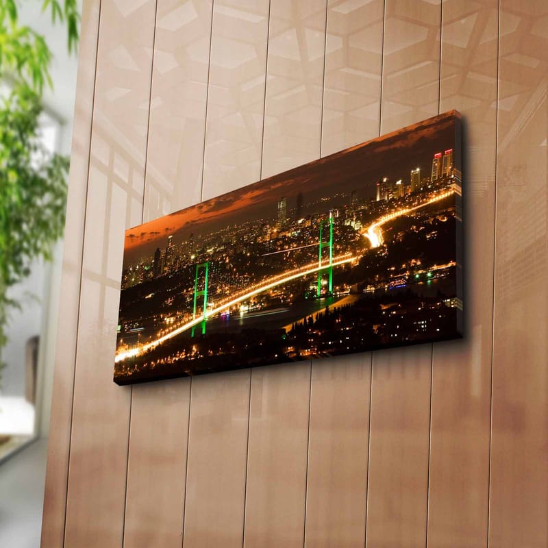 Dekorativ Canvasbillede 30x70 cm - Flerfarvet - Boligtilbehør - Billeder & kunst - Billeder på lærred