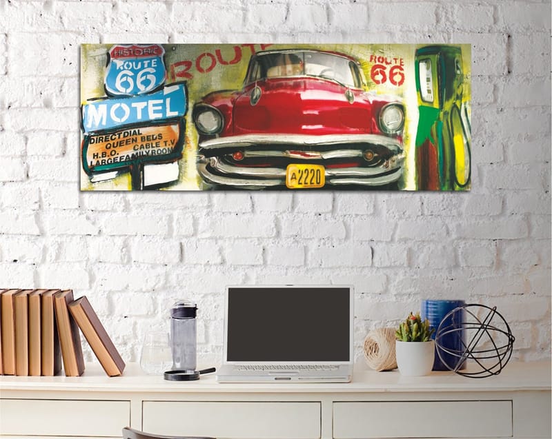 Dekorativ Canvasbillede 30x80 cm - Flerfarvet - Boligtilbehør - Billeder & kunst - Billeder på lærred