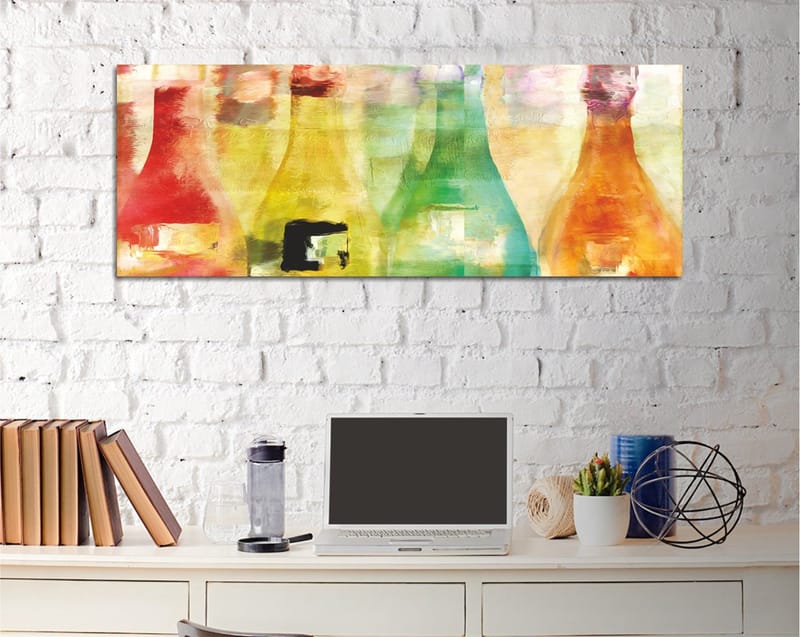 Dekorativ Canvasbillede 30x80 cm - Flerfarvet - Boligtilbehør - Billeder & kunst - Billeder på lærred