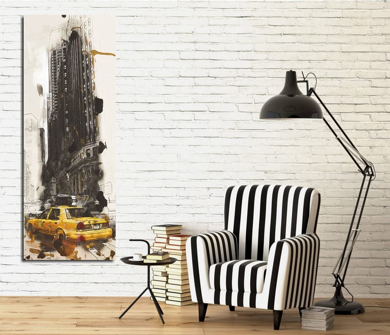 Dekorativ Canvasbillede 30x80 cm - Flerfarvet - Boligtilbehør - Billeder & kunst - Billeder på lærred