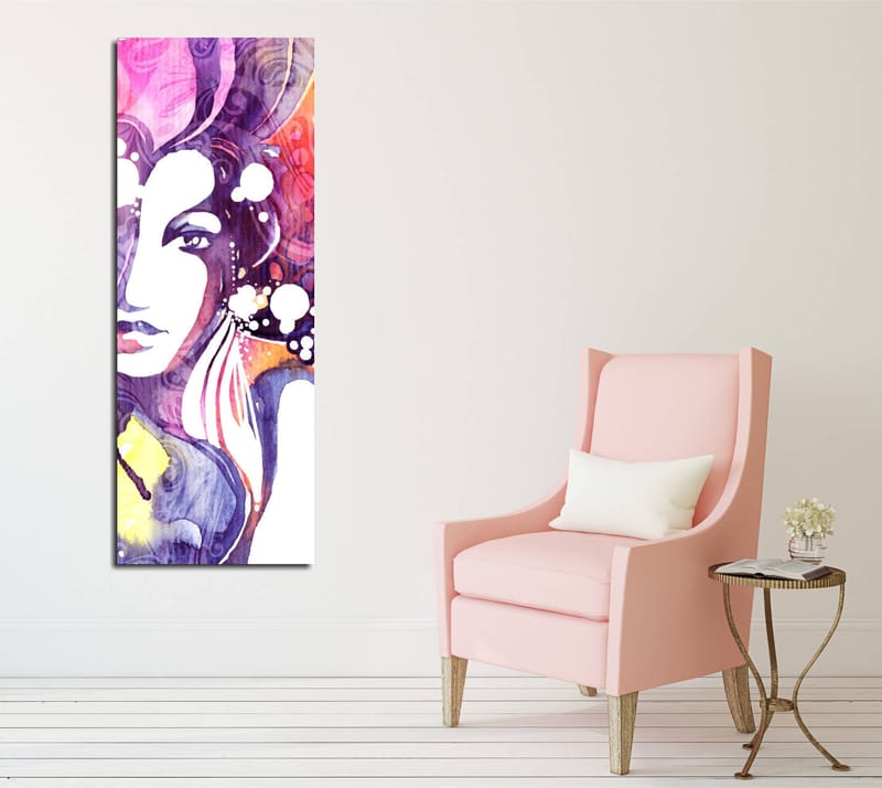 Dekorativ Canvasbillede 30x80 cm - Flerfarvet - Boligtilbehør - Billeder & kunst - Billeder på lærred