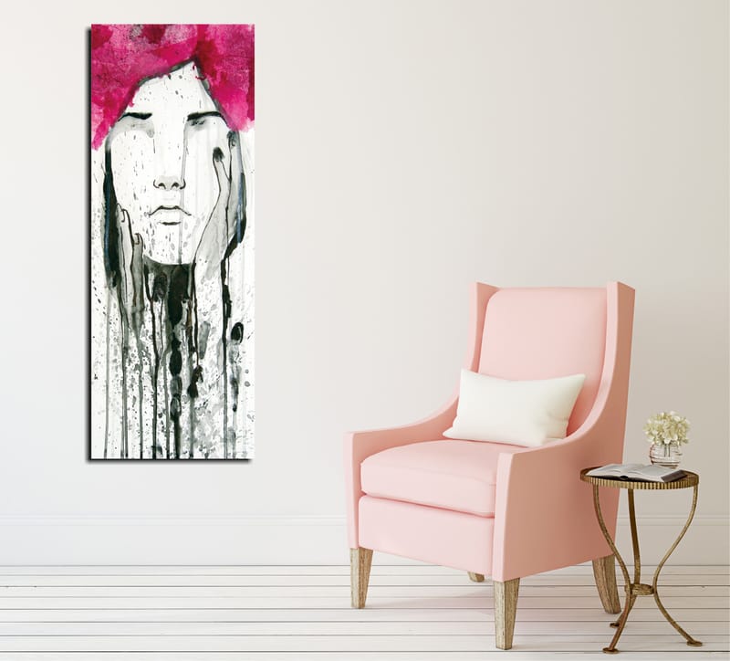 Dekorativ Canvasbillede 30x80 cm - Flerfarvet - Boligtilbehør - Billeder & kunst - Billeder på lærred