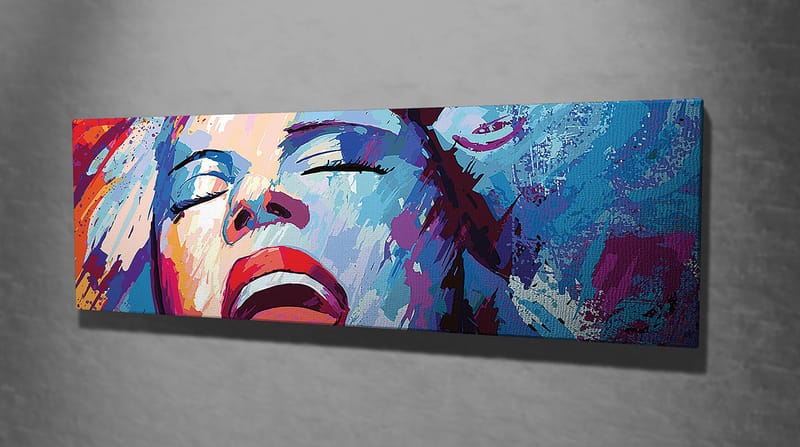 Dekorativ Canvasbillede 30x80 cm - Flerfarvet - Boligtilbehør - Billeder & kunst - Billeder på lærred