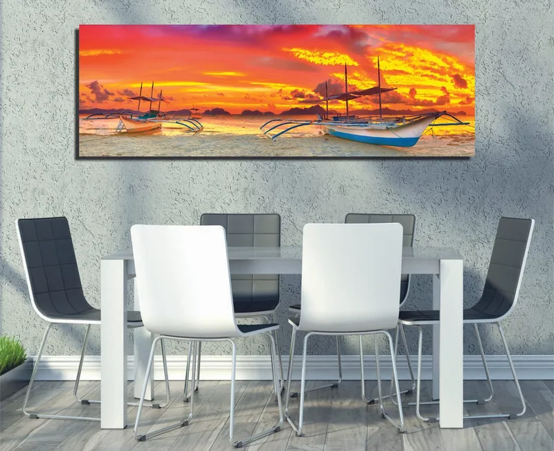 Dekorativ Canvasbillede 30x80 cm, Flerfarvet