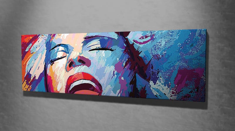 Dekorativ Canvasbillede 30x80 cm - Flerfarvet - Boligtilbehør - Billeder & kunst - Billeder på lærred