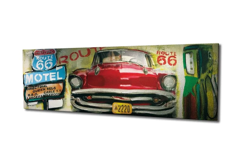 Dekorativ Canvasbillede 30x80 cm - Flerfarvet - Boligtilbehør - Billeder & kunst - Billeder på lærred