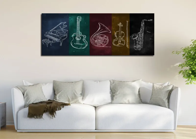 Dekorativ Canvasbillede 30x80 cm, Flerfarvet