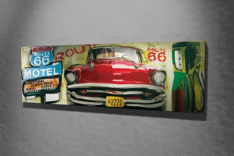 Dekorativ Canvasbillede 30x80 cm - Flerfarvet - Boligtilbehør - Billeder & kunst - Billeder på lærred