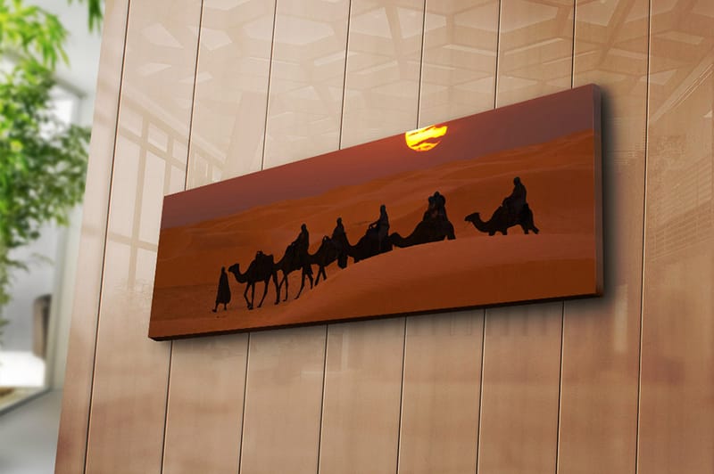 Dekorativ Canvasbillede 30x90 cm - Flerfarvet - Boligtilbehør - Billeder & kunst - Billeder på lærred