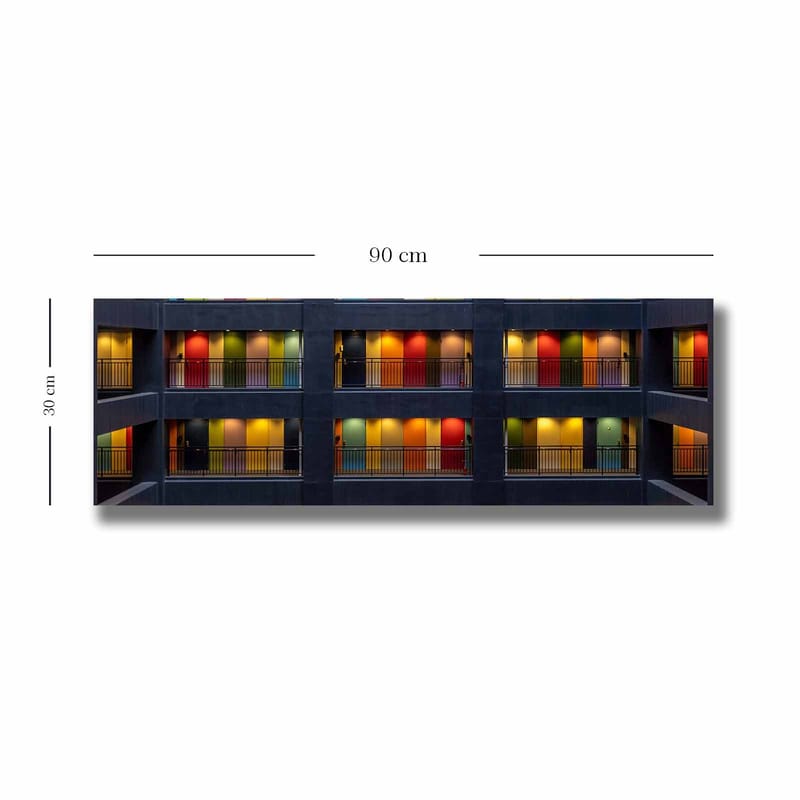 Dekorativ Canvasbillede 30x90 cm - Flerfarvet - Boligtilbehør - Billeder & kunst - Billeder på lærred