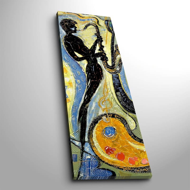 Dekorativ Canvasbillede 30x90 cm - Flerfarvet - Boligtilbehør - Billeder & kunst - Billeder på lærred