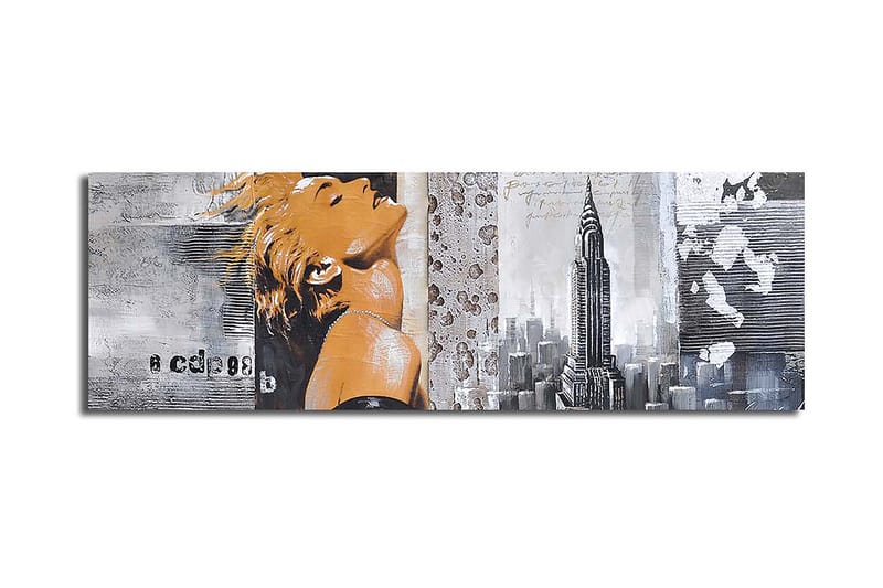 Dekorativ Canvasbillede 30x90 cm - Flerfarvet - Boligtilbehør - Billeder & kunst - Billeder på lærred