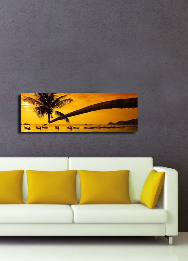 Dekorativ Canvasbillede 30x90 cm - Flerfarvet - Boligtilbehør - Billeder & kunst - Billeder på lærred