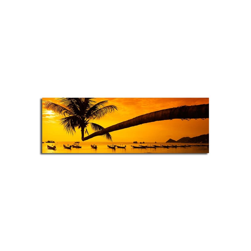 Dekorativ Canvasbillede 30x90 cm - Flerfarvet - Boligtilbehør - Billeder & kunst - Billeder på lærred