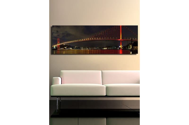 Dekorativ Canvasbillede 30x90 cm - Flerfarvet - Boligtilbehør - Billeder & kunst - Billeder på lærred