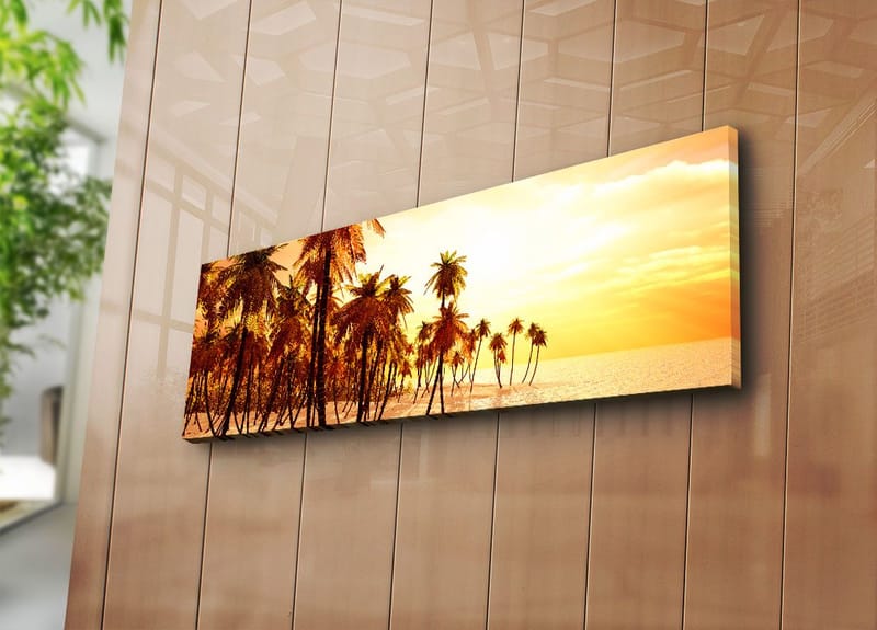 Dekorativ Canvasbillede 30x90 cm - Flerfarvet - Boligtilbehør - Billeder & kunst - Billeder på lærred