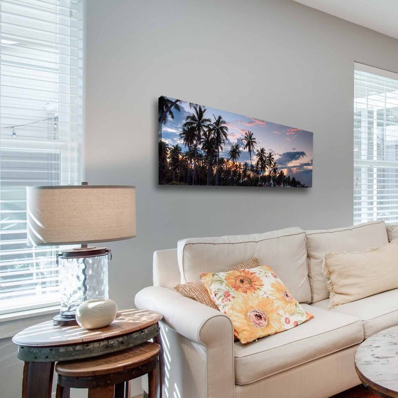 Dekorativ Canvasbillede 30x90 cm - Flerfarvet - Boligtilbehør - Billeder & kunst - Billeder på lærred