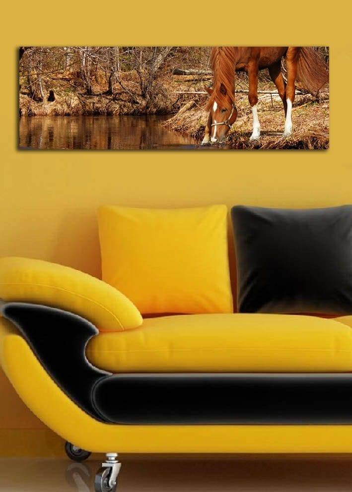 Dekorativ Canvasbillede 30x90 cm - Flerfarvet - Boligtilbehør - Billeder & kunst - Billeder på lærred