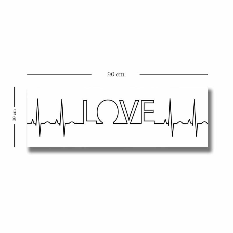 Dekorativ Canvasbillede 30x90 cm - Flerfarvet - Boligtilbehør - Billeder & kunst - Billeder på lærred