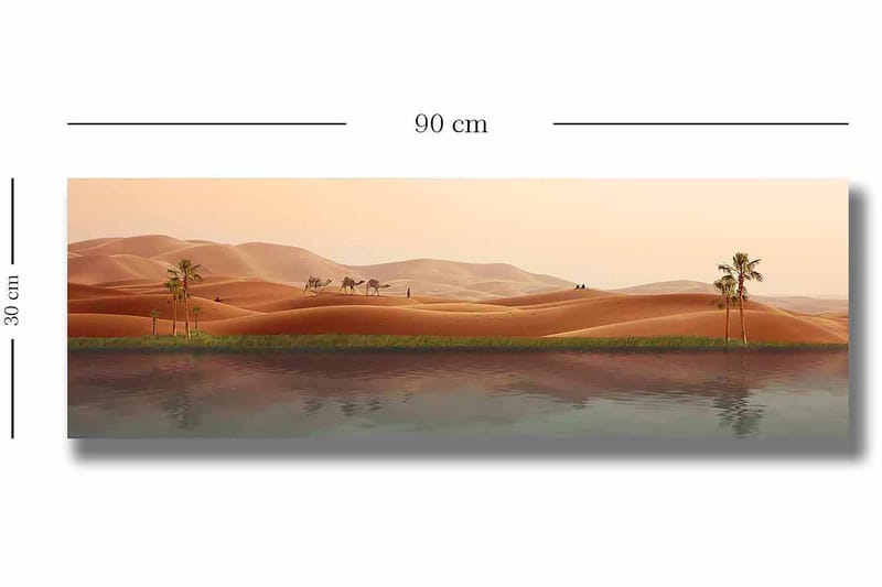 Dekorativ Canvasbillede 30x90 cm - Flerfarvet - Boligtilbehør - Billeder & kunst - Billeder på lærred