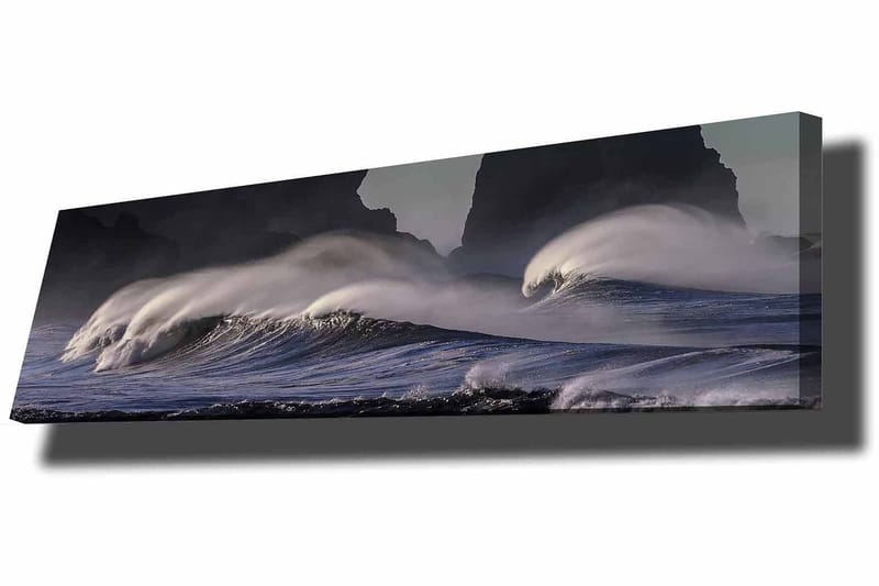 Dekorativ Canvasbillede 30x90 cm - Flerfarvet - Boligtilbehør - Billeder & kunst - Billeder på lærred