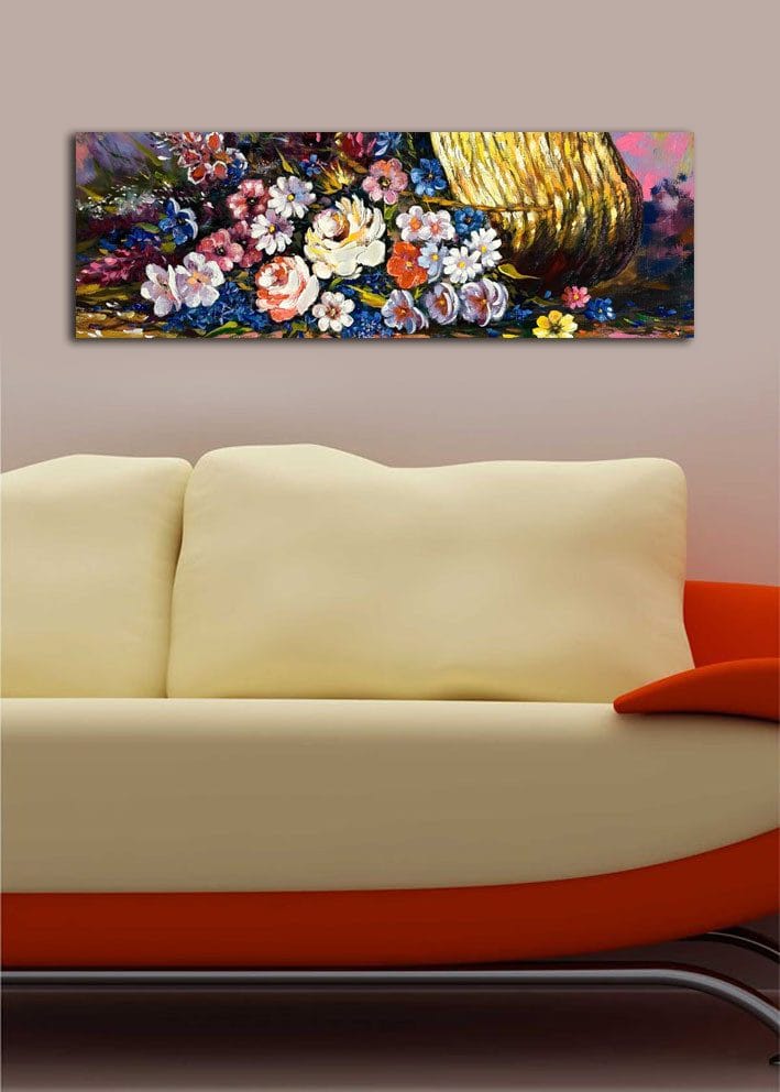 Dekorativ Canvasbillede 30x90 cm - Flerfarvet - Boligtilbehør - Billeder & kunst - Billeder på lærred