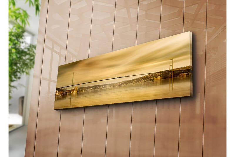 Dekorativ Canvasbillede 30x90 cm - Flerfarvet - Boligtilbehør - Billeder & kunst - Billeder på lærred