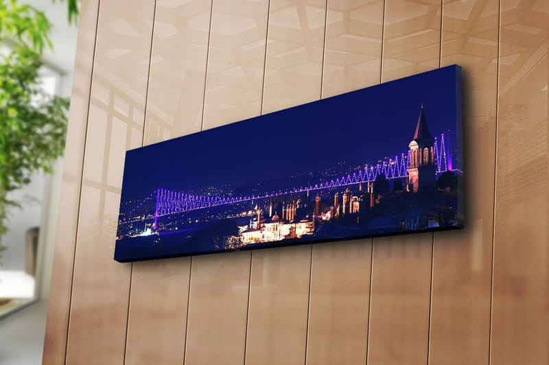 Dekorativ Canvasbillede 30x90 cm - Flerfarvet - Boligtilbehør - Billeder & kunst - Billeder på lærred