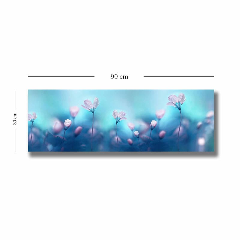 Dekorativ Canvasbillede 30x90 cm - Flerfarvet - Boligtilbehør - Billeder & kunst - Billeder på lærred