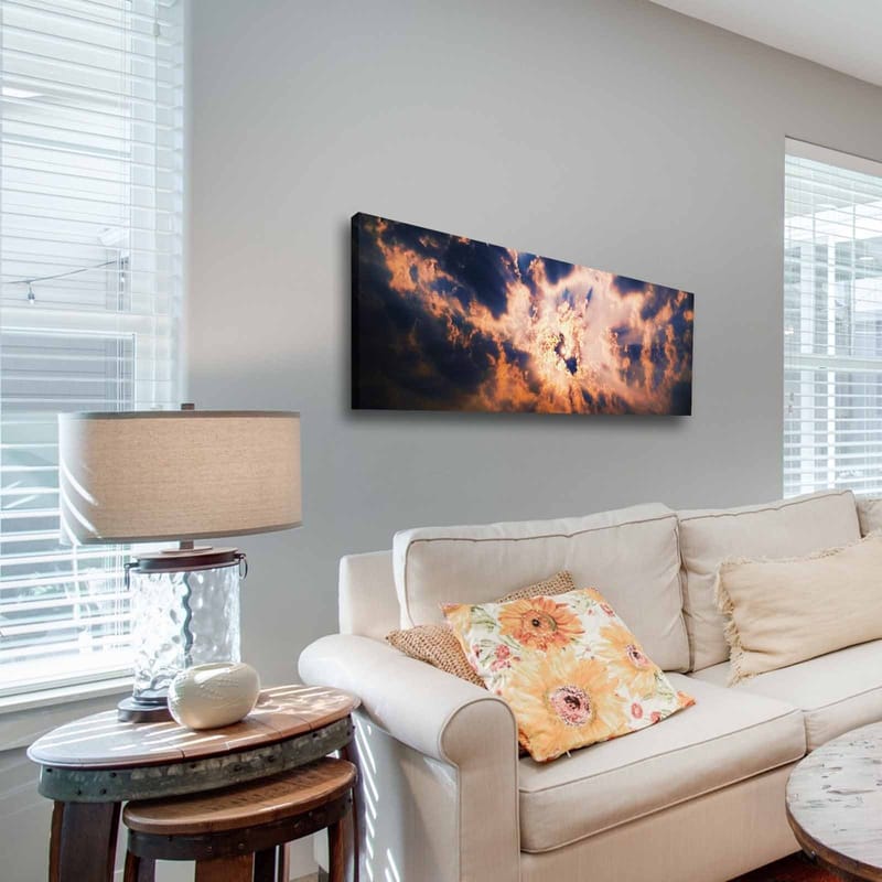 Dekorativ Canvasbillede 30x90 cm - Flerfarvet - Boligtilbehør - Billeder & kunst - Billeder på lærred