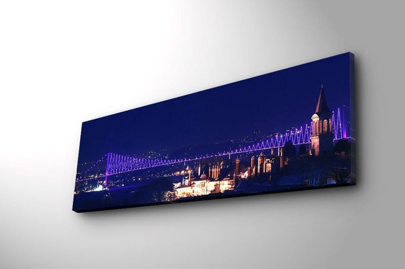 Dekorativ Canvasbillede 30x90 cm - Flerfarvet - Boligtilbehør - Billeder & kunst - Billeder på lærred