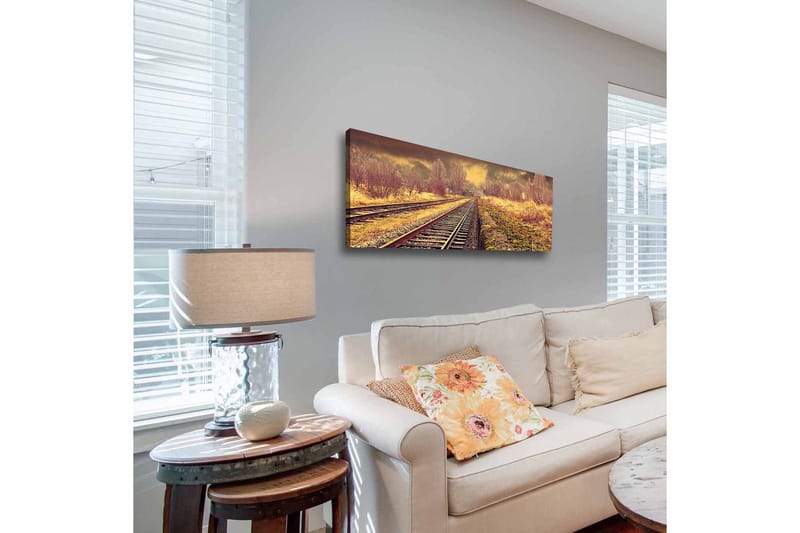 Dekorativ Canvasbillede 30x90 cm - Flerfarvet - Boligtilbehør - Billeder & kunst - Billeder på lærred