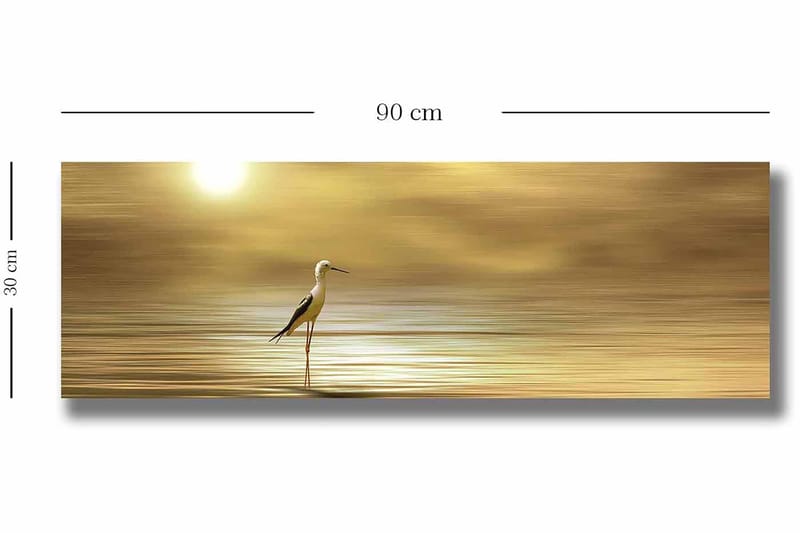 Dekorativ Canvasbillede 30x90 cm - Flerfarvet - Boligtilbehør - Billeder & kunst - Billeder på lærred