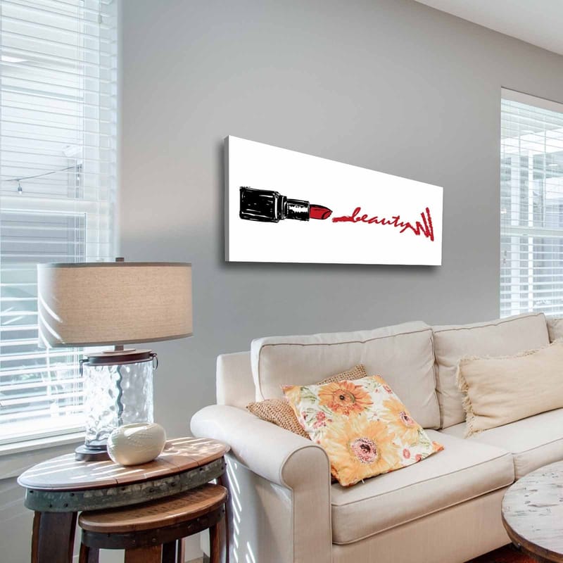 Dekorativ Canvasbillede 30x90 cm - Flerfarvet - Boligtilbehør - Billeder & kunst - Billeder på lærred