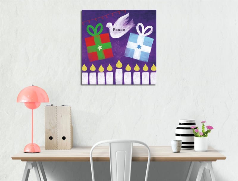 Dekorativ Canvasbillede 45x45 cm - Flerfarvet - Boligtilbehør - Billeder & kunst - Billeder på lærred