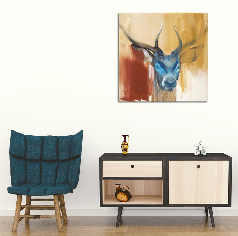 Dekorativ Canvasbillede 45x45 cm - Flerfarvet - Boligtilbehør - Billeder & kunst - Billeder på lærred