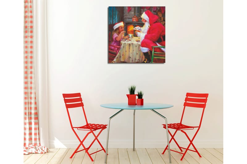 Dekorativ Canvasbillede 45x45 cm - Flerfarvet - Boligtilbehør - Billeder & kunst - Billeder på lærred